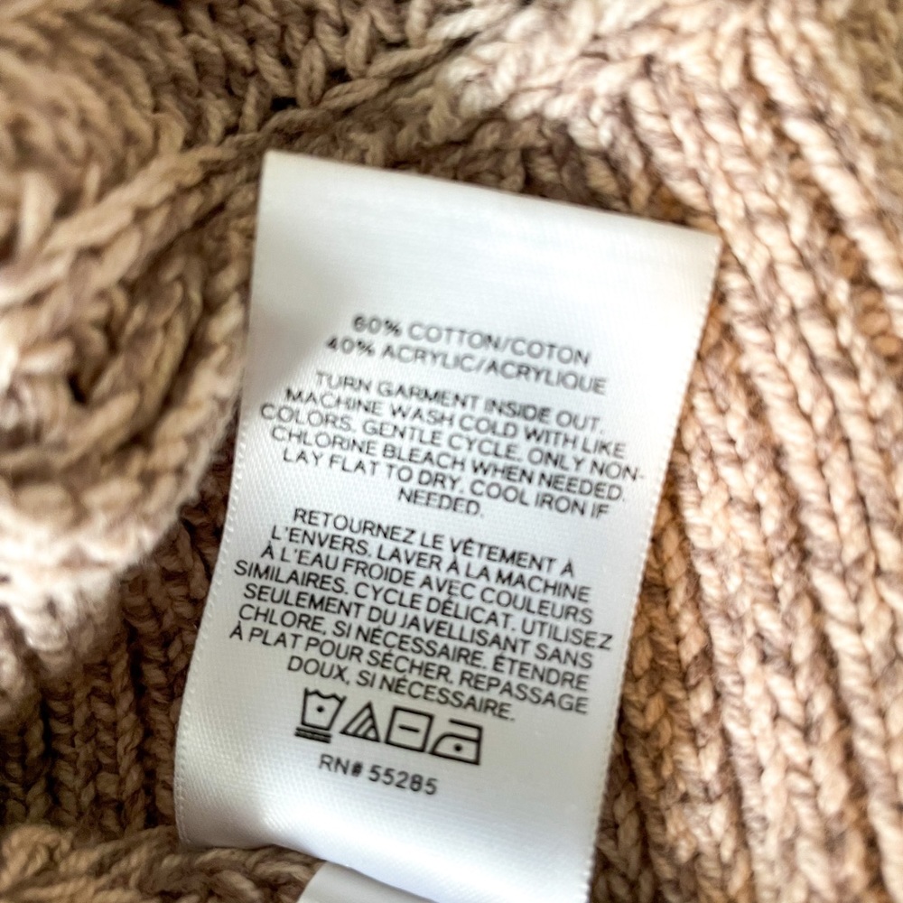 Express tan knit cowl neck sweater - Picture 6 of 6